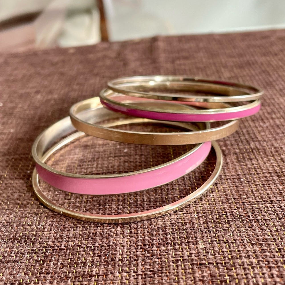 Pink & Gold Bangle Set - Picture 3 of 4